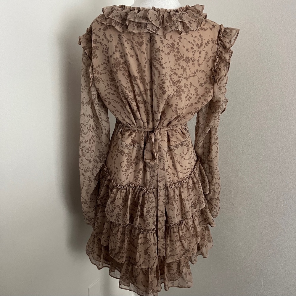 Bardot Alessia Frill Long Sleeve Mini Dress - Picture 7 of 8